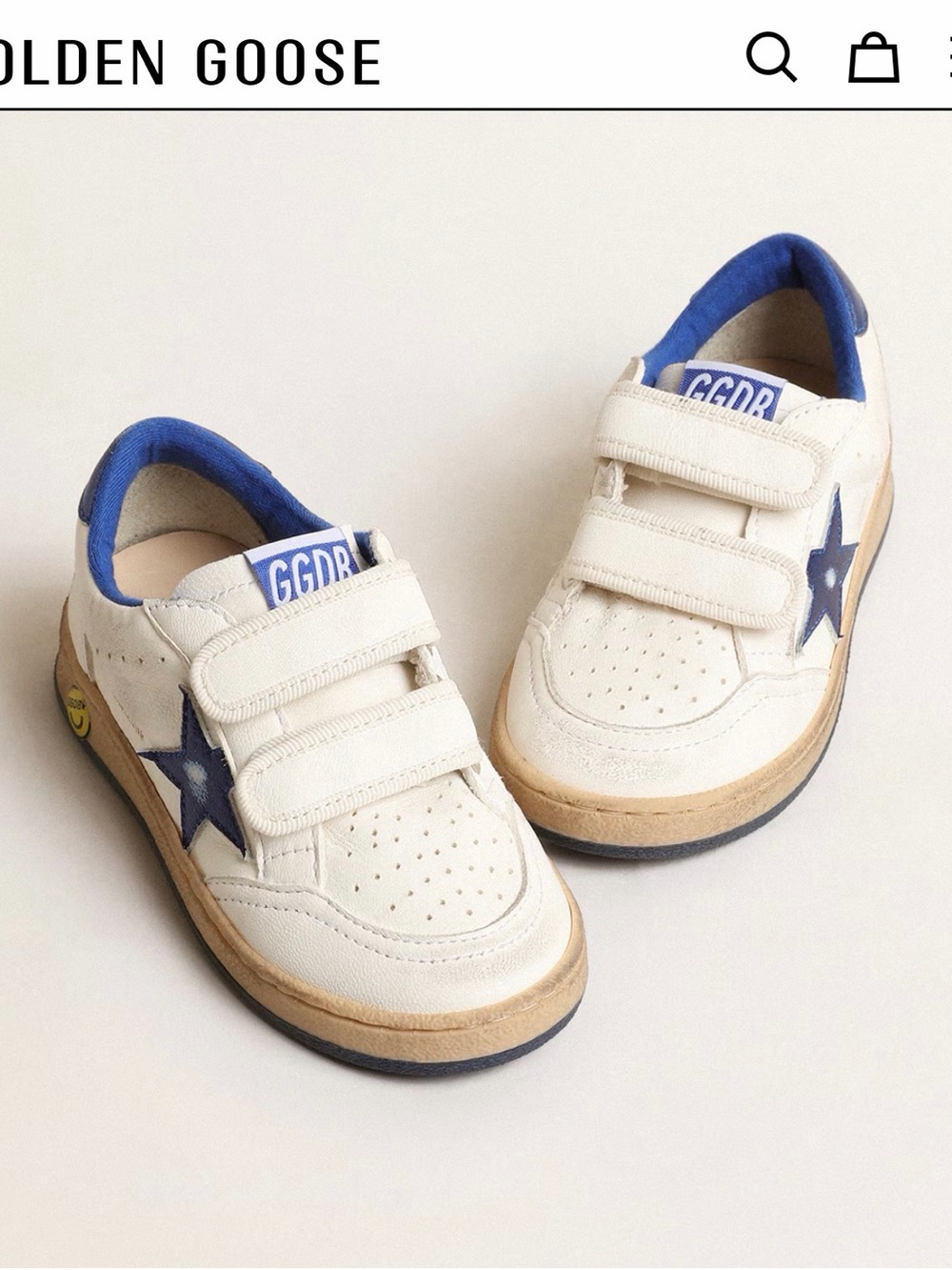 Golden Goose kids Velcro sneaker
